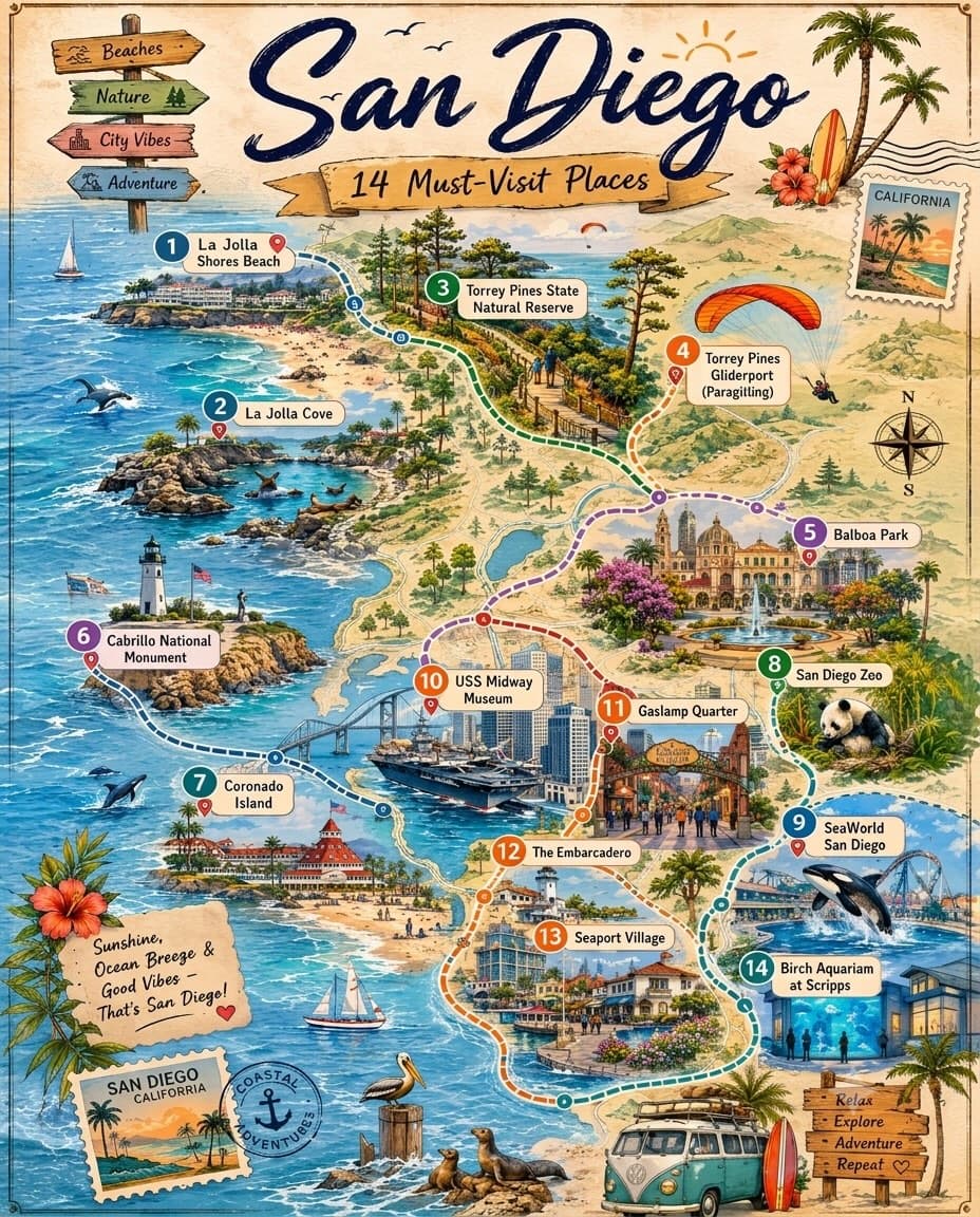 San Diego's Top Attractions and Neighborhoods
