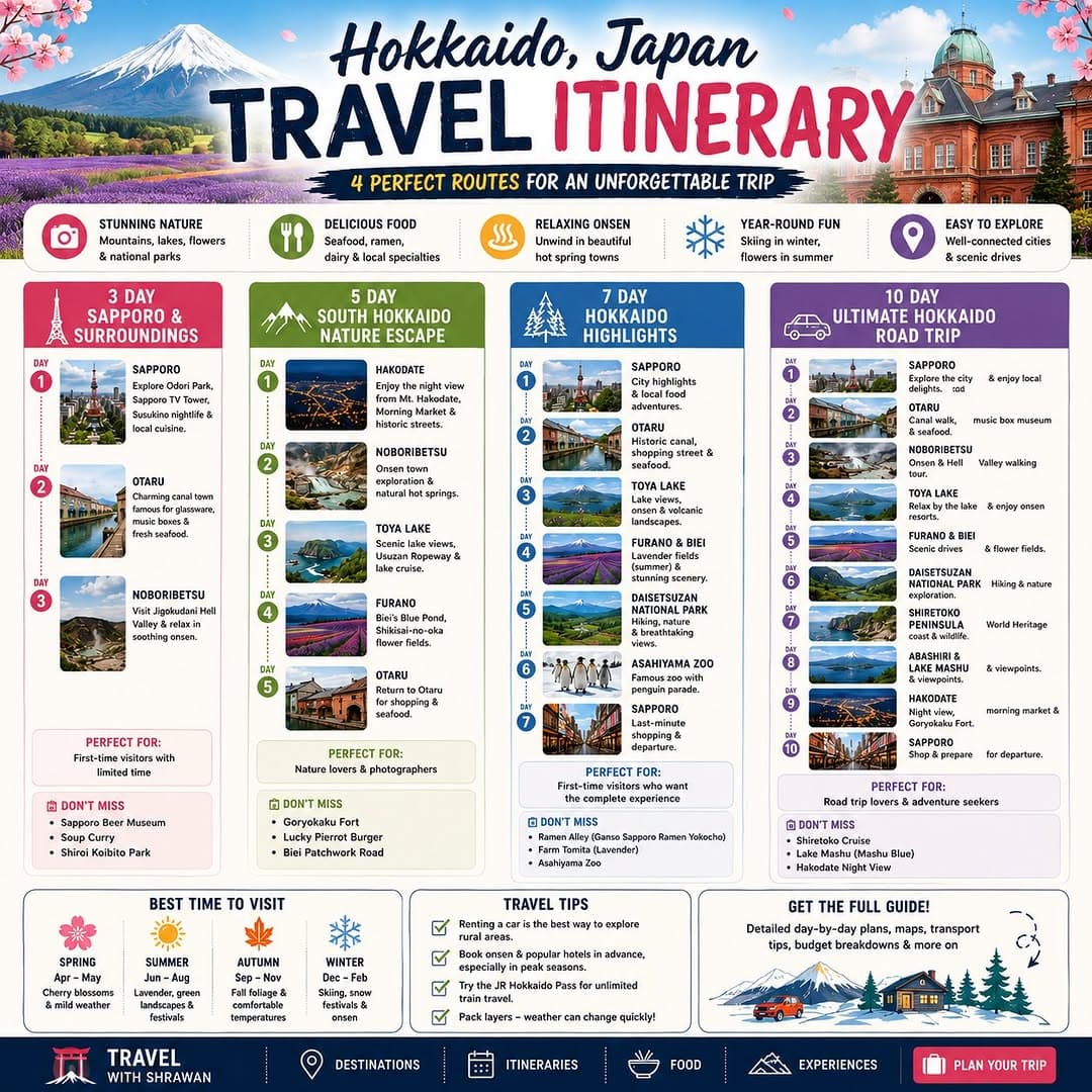 Hokkaido Travel: Nature, Food, and Relaxation