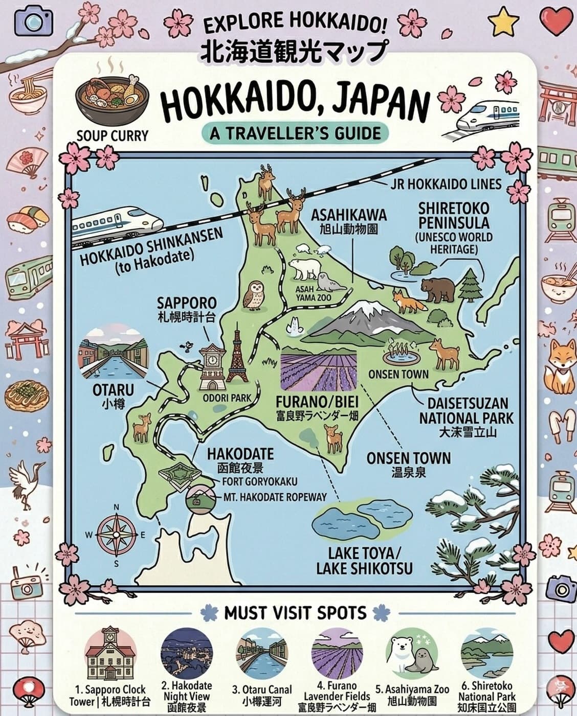 Explore Hokkaido's Natural Wonders And Cities