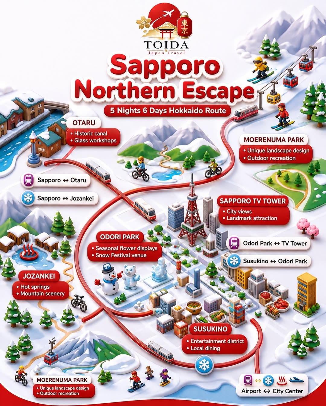 Sapporo Northern Escape: Hokkaido's Winter Wonderland