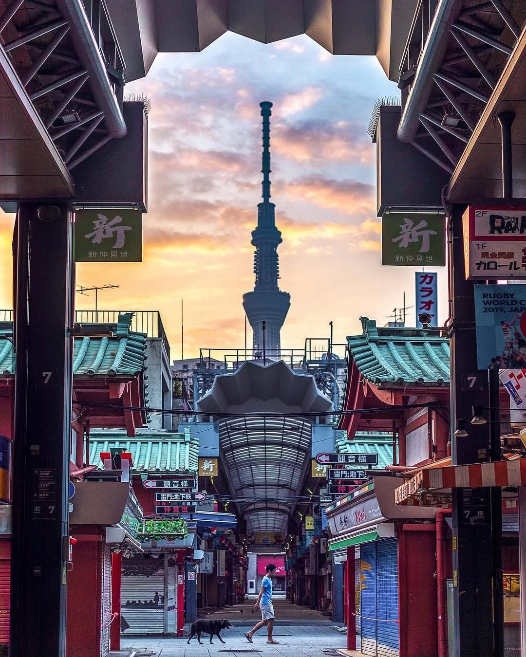 Nakamise Street View of Tokyo Skytree