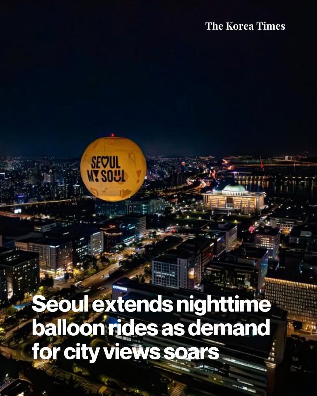 Seoul's Nighttime Balloon Rides Extended