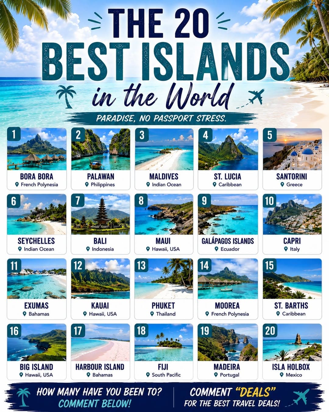 Top 20 Islands For Crystal Waters And Beautiful Views