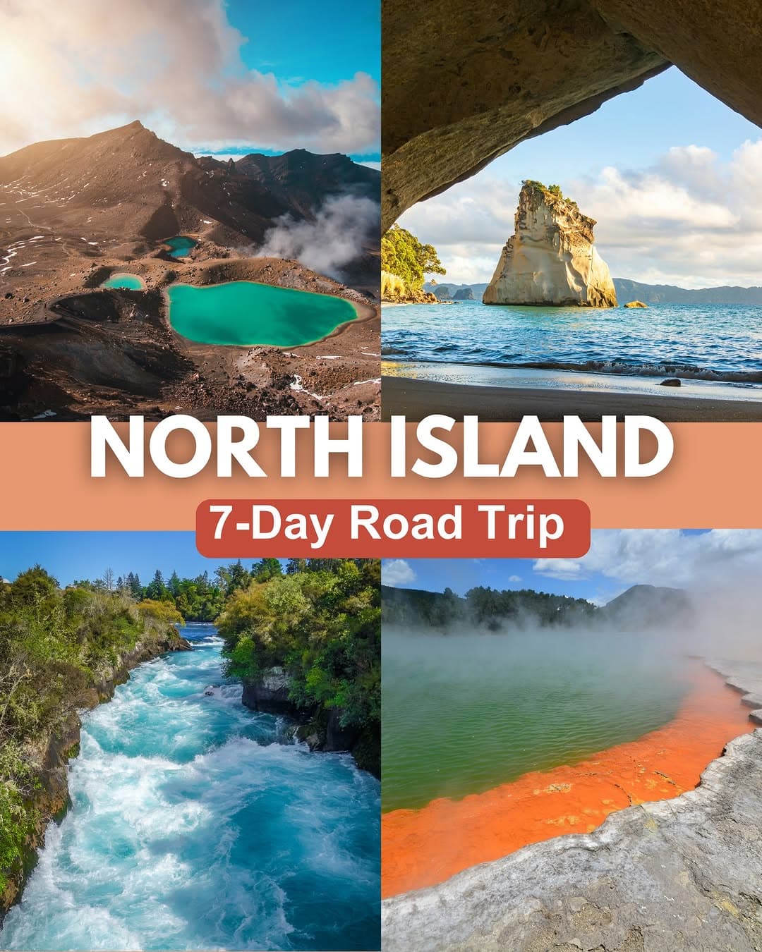 North Island New Zealand: Beaches, Geothermal, and Volcanoes