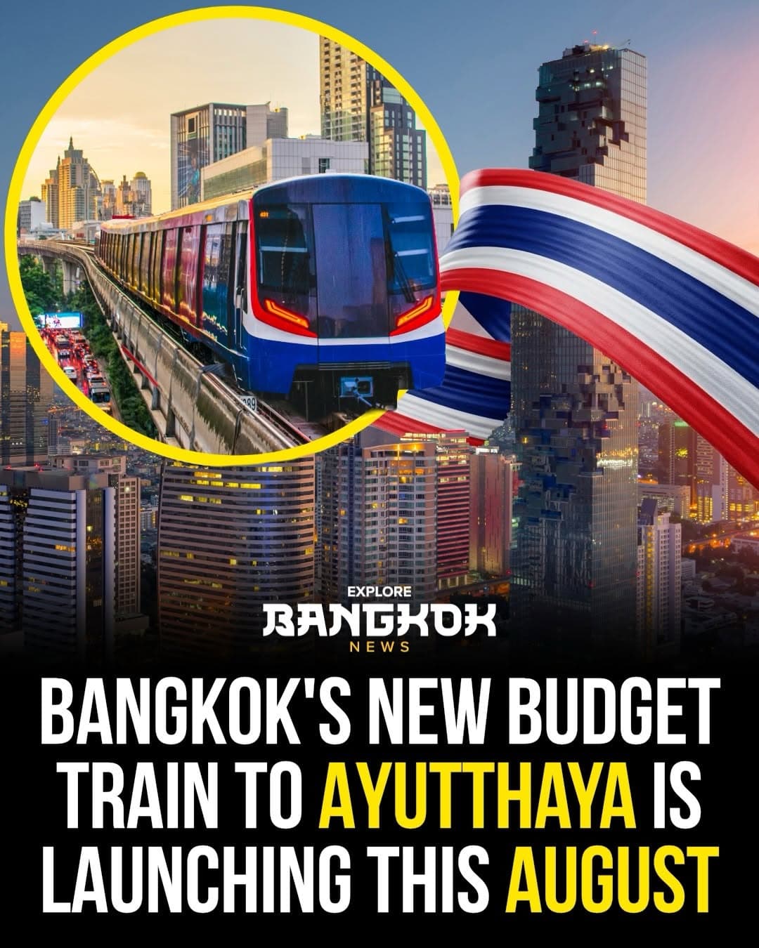 New Train Service Connects Bangkok and Ayutthaya