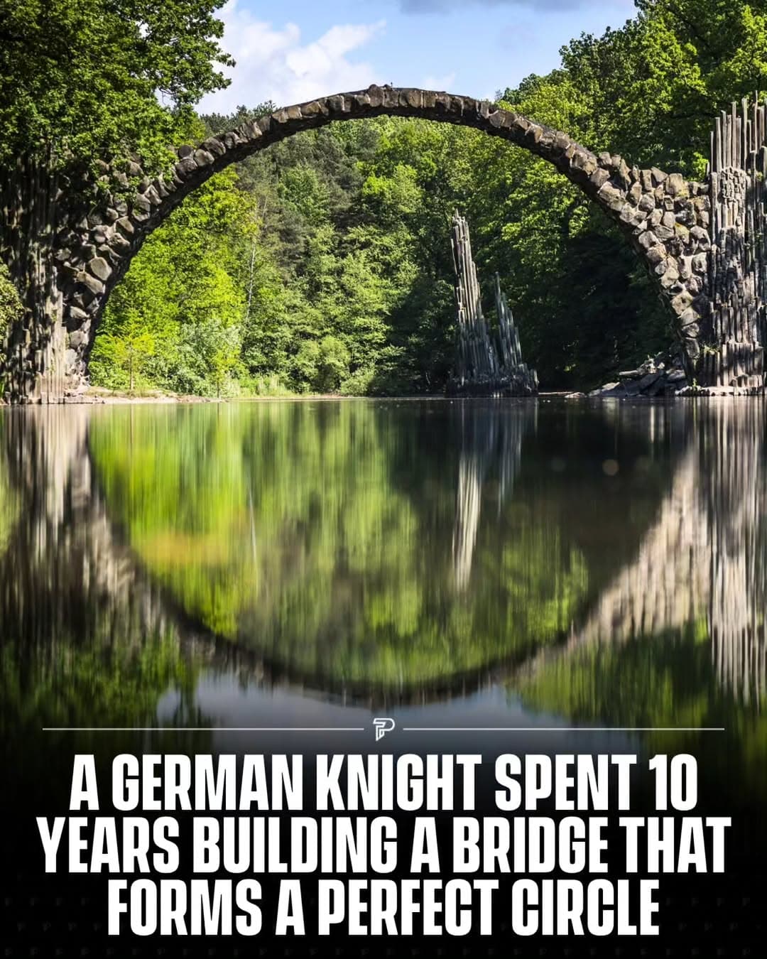 Devil's Bridge In Germany's Rhododendron Park