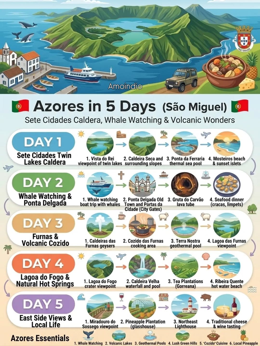 Azores Itinerary: Crater Lakes, Geothermal Wonders, Wildlife