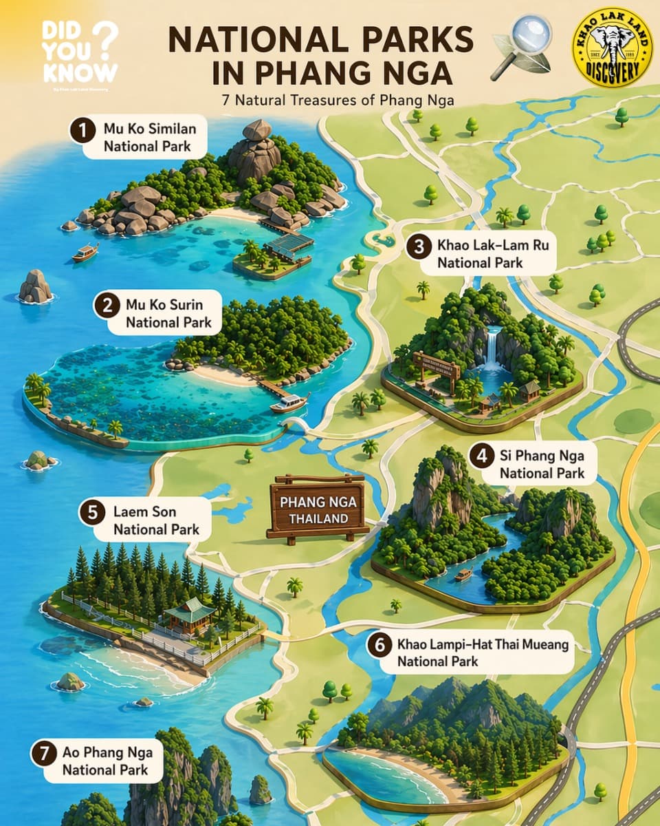 Phang Nga National Parks: Coastal Beauty and Rainforests