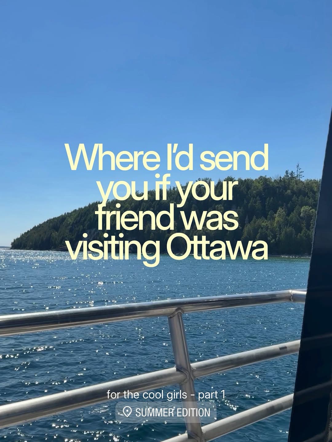 Ottawa Destinations For Visiting Friends