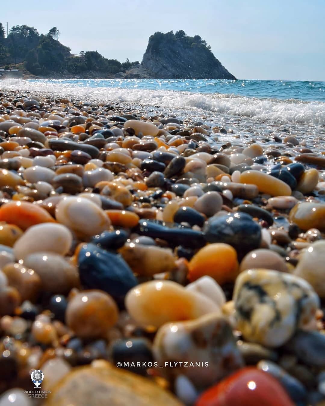 Potami Beach on Samos Island, Greece