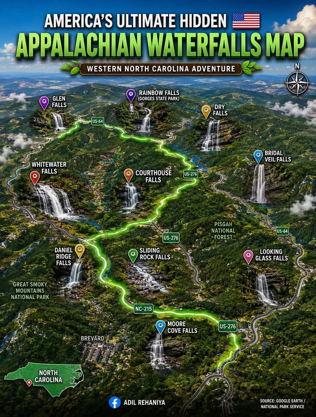 Appalachian Waterfalls and National Forests