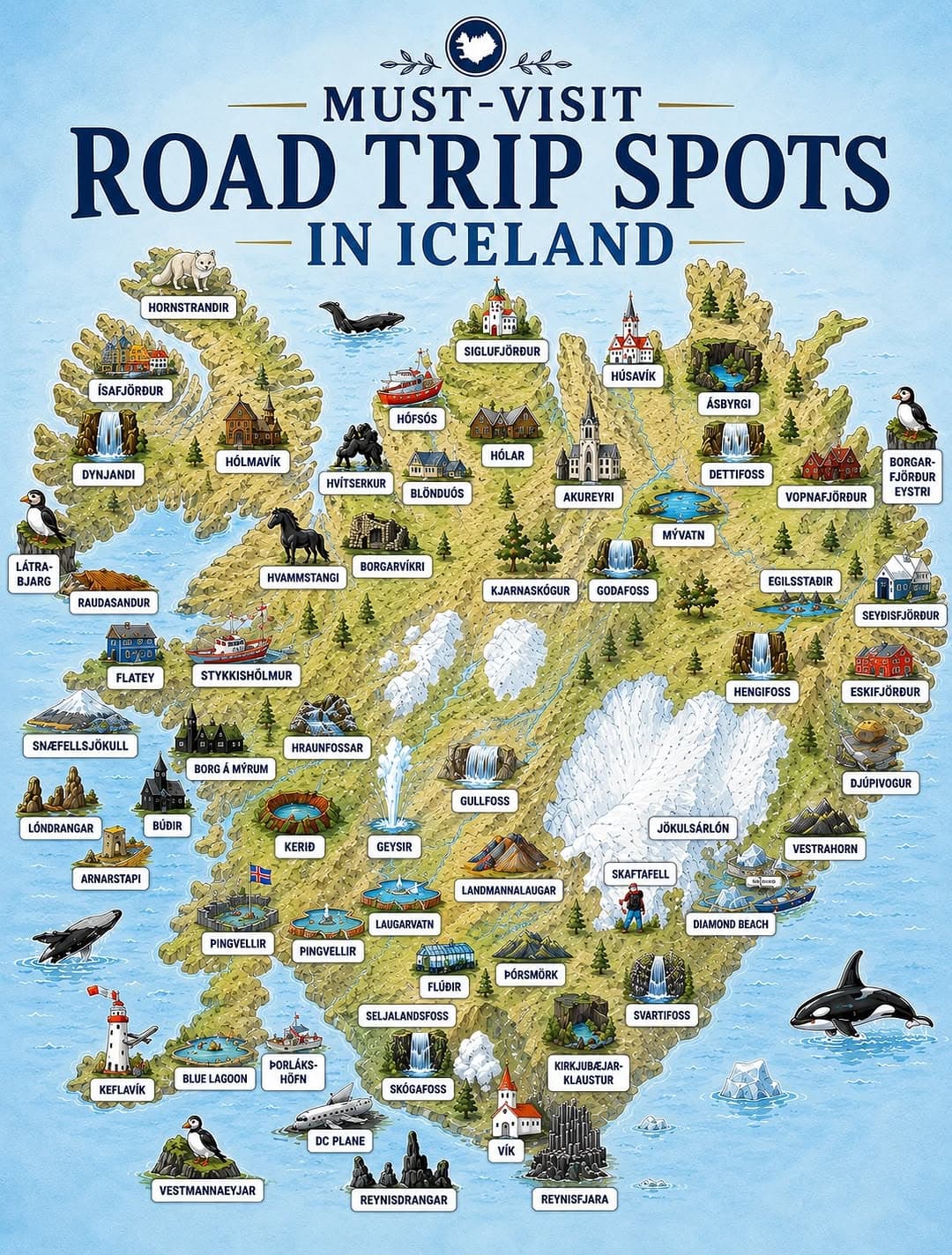 Icelandic Road Trip Destinations With Free Travel Guide