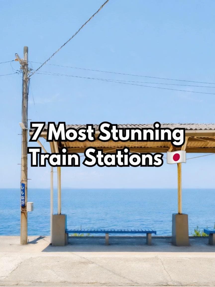 Six Beautiful Japanese Train Stations