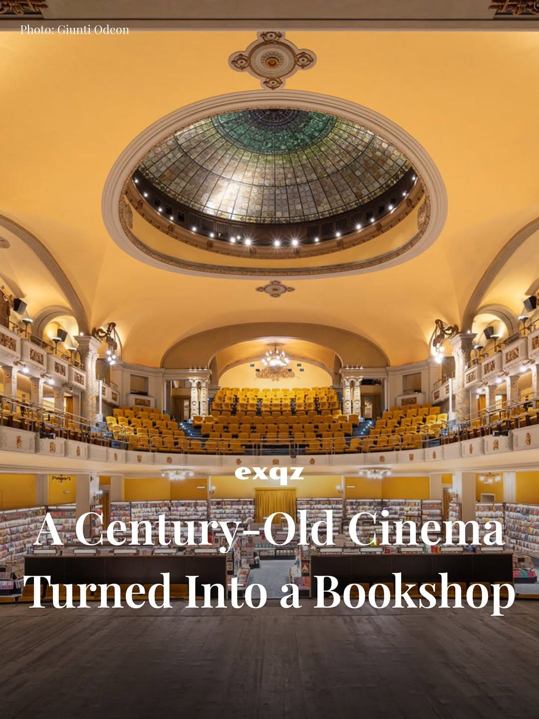 Renaissance Palace Becomes Stunning Bookshop and Cinema