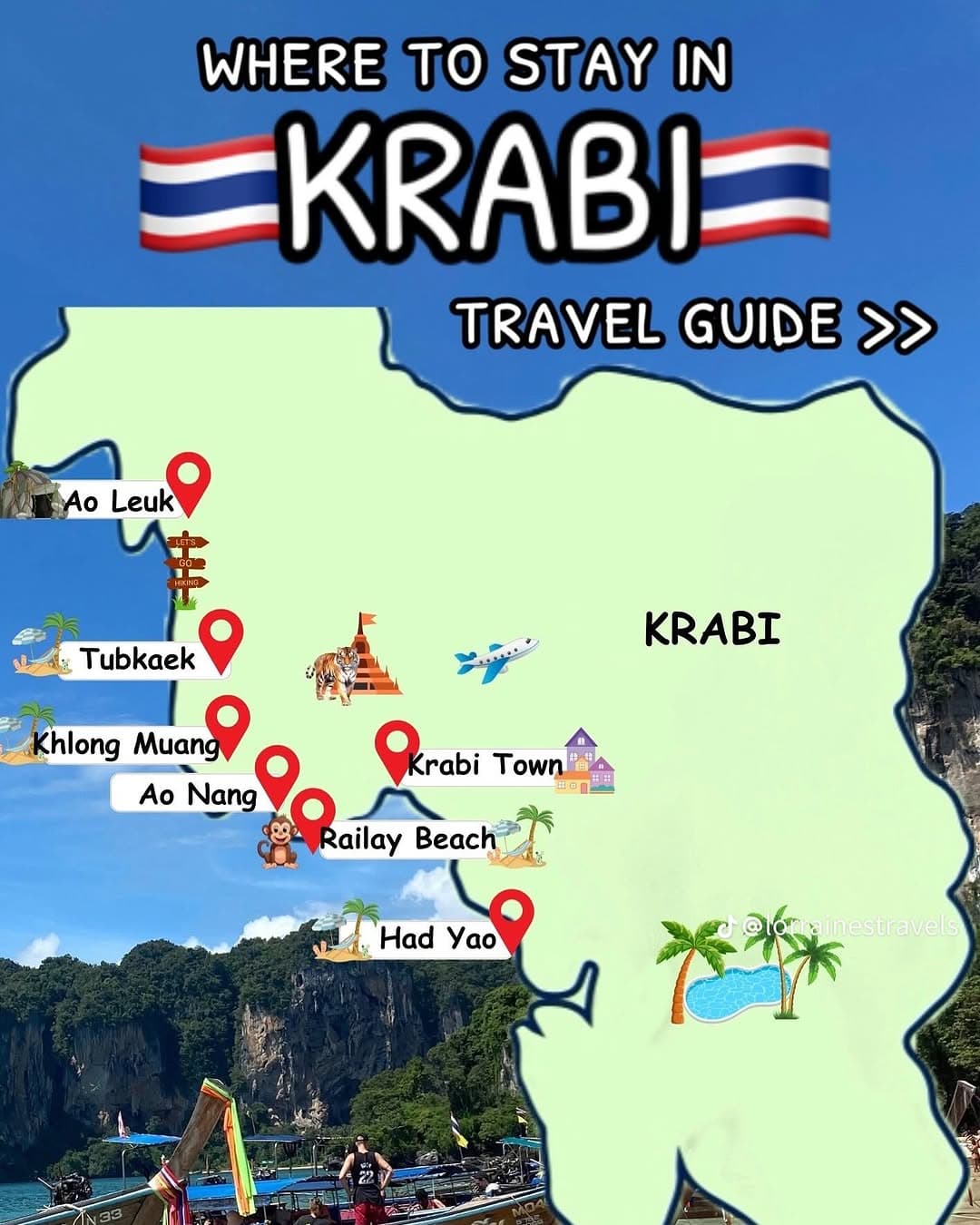 Krabi Destinations: From Lively Ao Nang to Tranquil Beaches