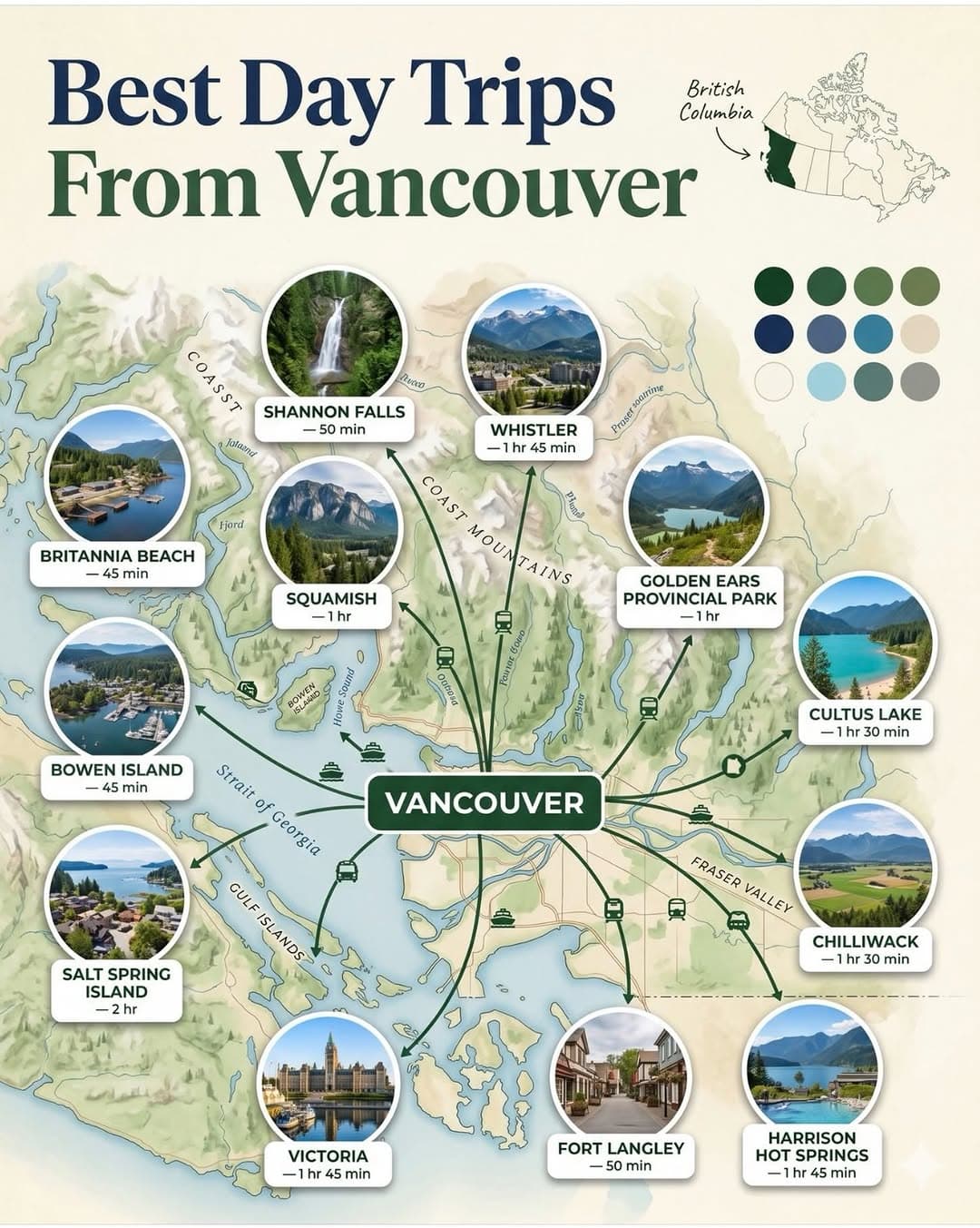 Vancouver Day Trips: Mountains, Islands, and Hot Springs