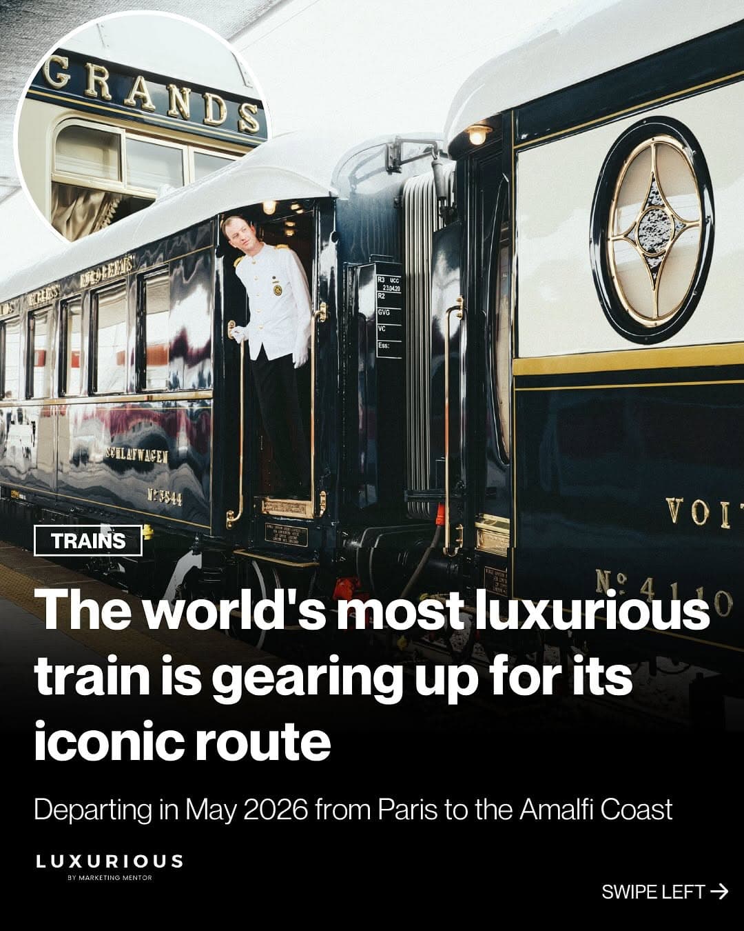 Orient-Express Launches New Route From Paris to Amalfi Coast
