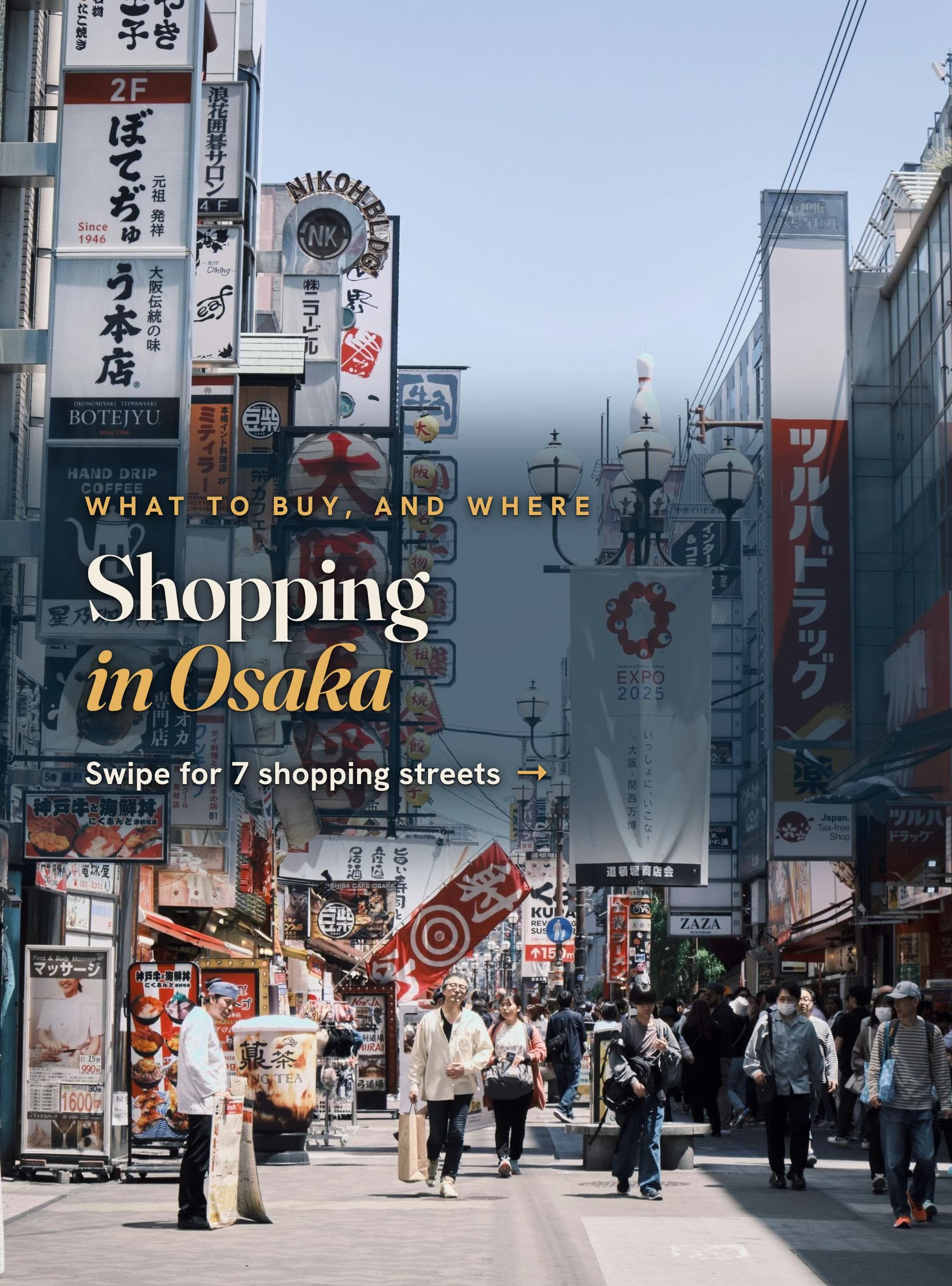 Osaka's Diverse Shopping Destinations