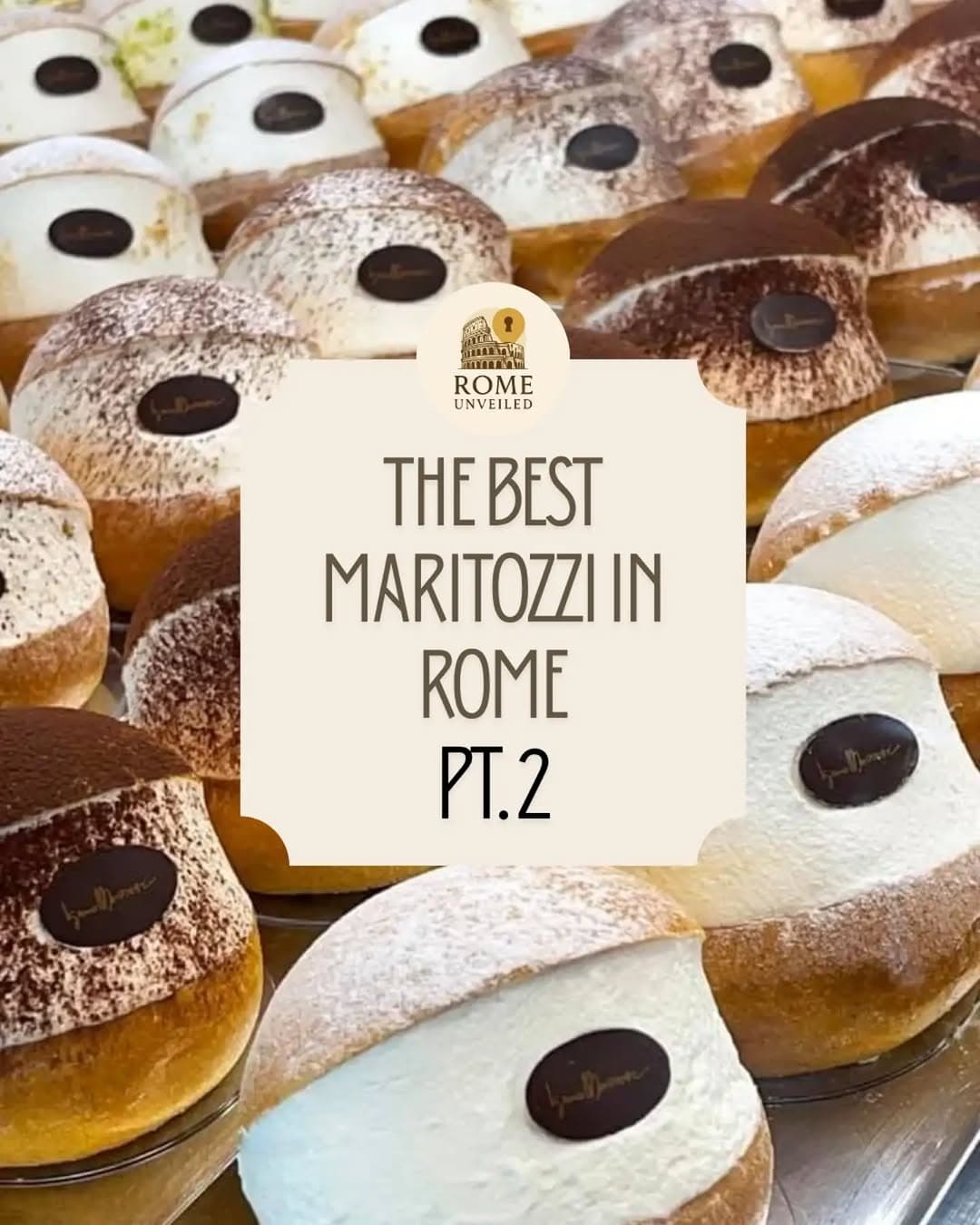Rome's Best Maritozzi bakeries and bars.