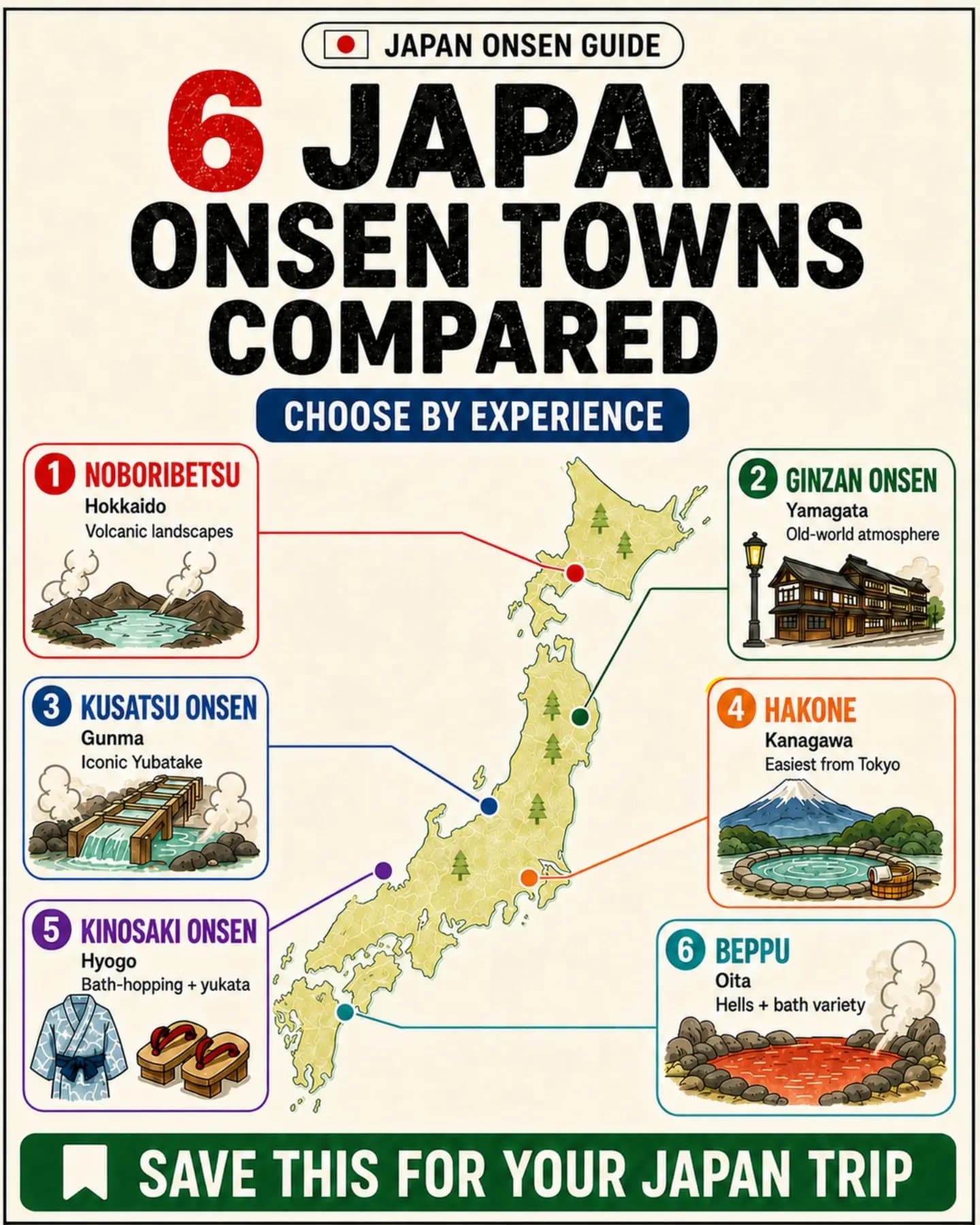 Japan's Best Onsen Towns For Various Experiences