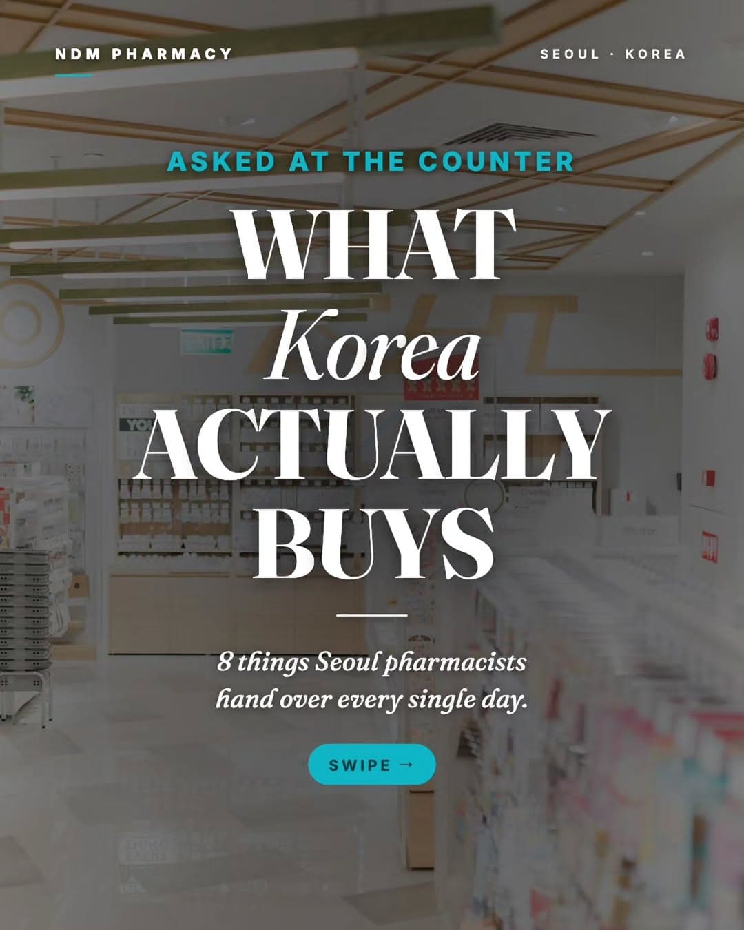Popular Korean Pharmacy Products at Namdaemun