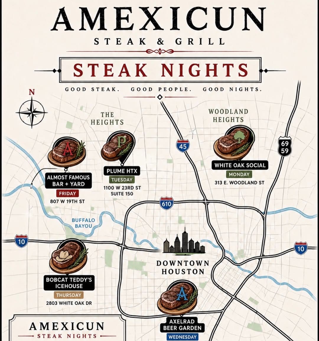 Houston's Best Steak Nights This Week