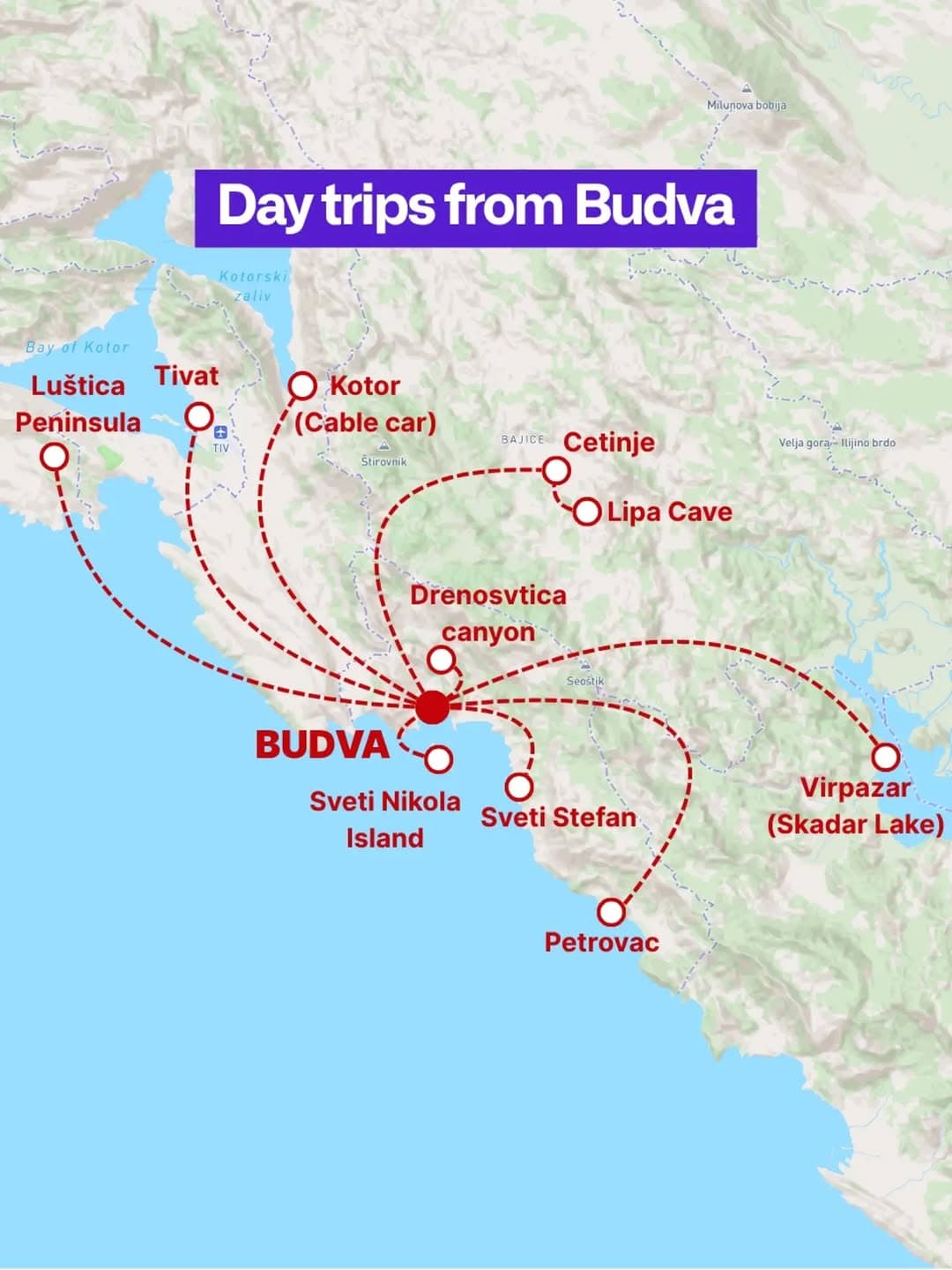 Montenegro Day Trips From Budva