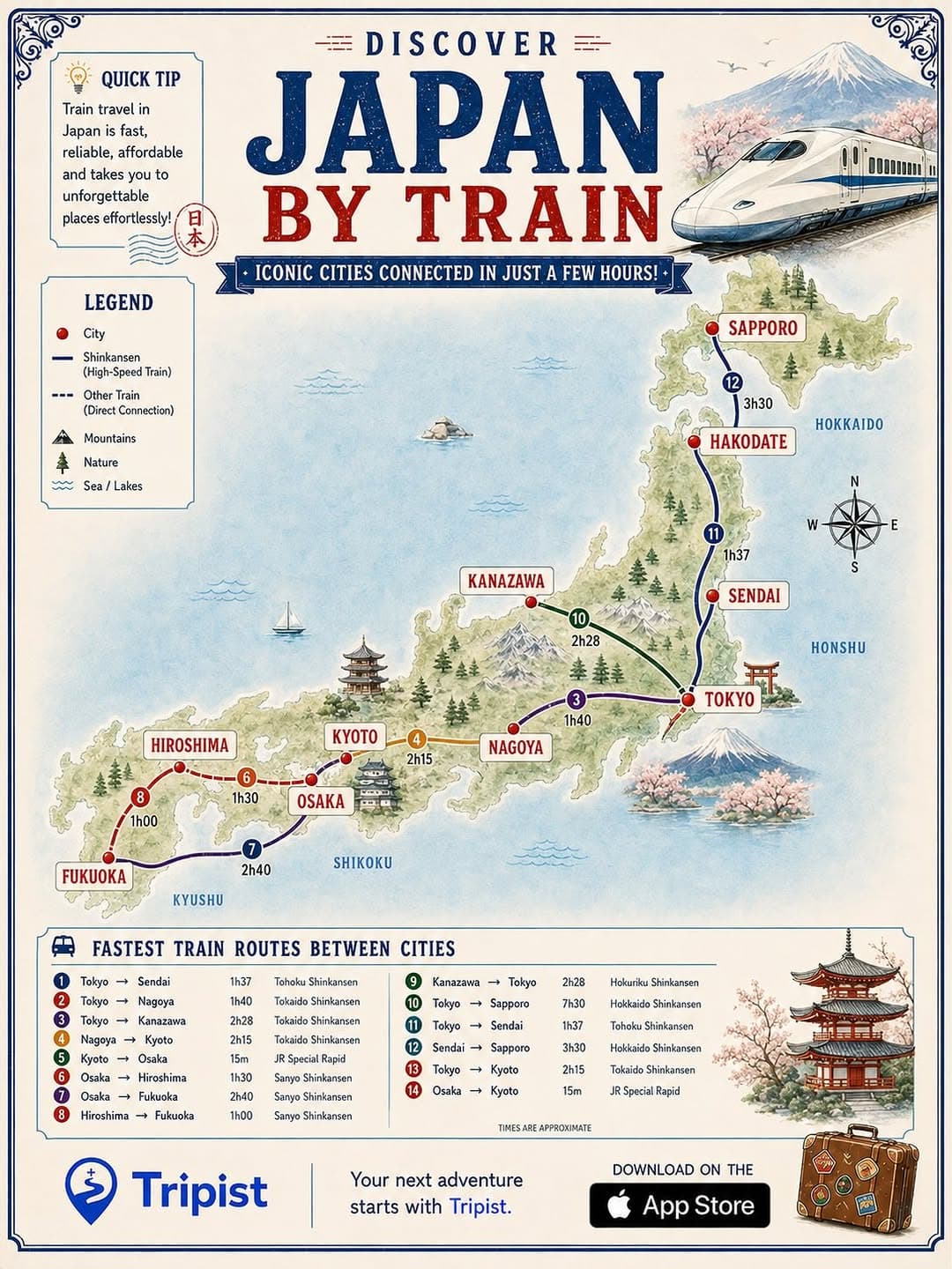Tokyo's Top Attractions and Japanese Cities