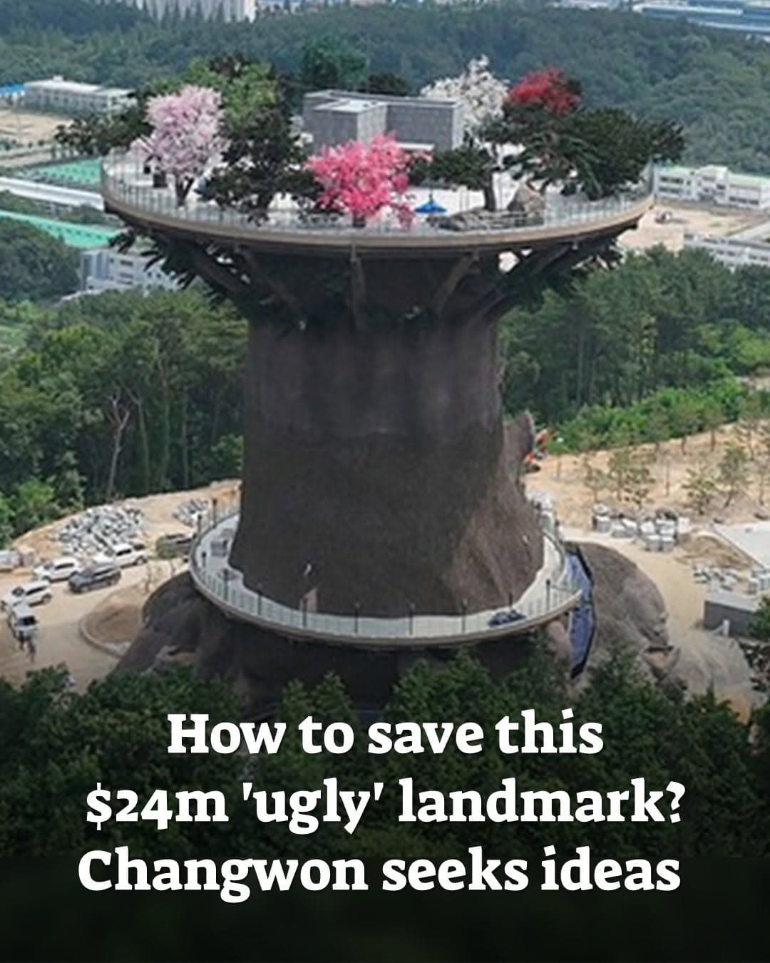 Changwon Seeks Ideas to Improve Criticized Big Tree Landmark