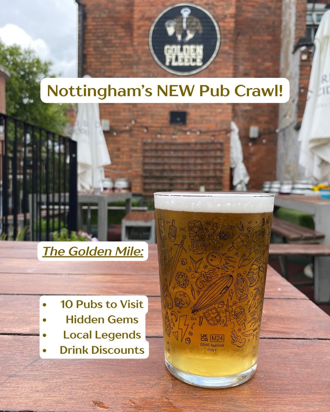 Nottingham's New Ten-Pub Crawl Route