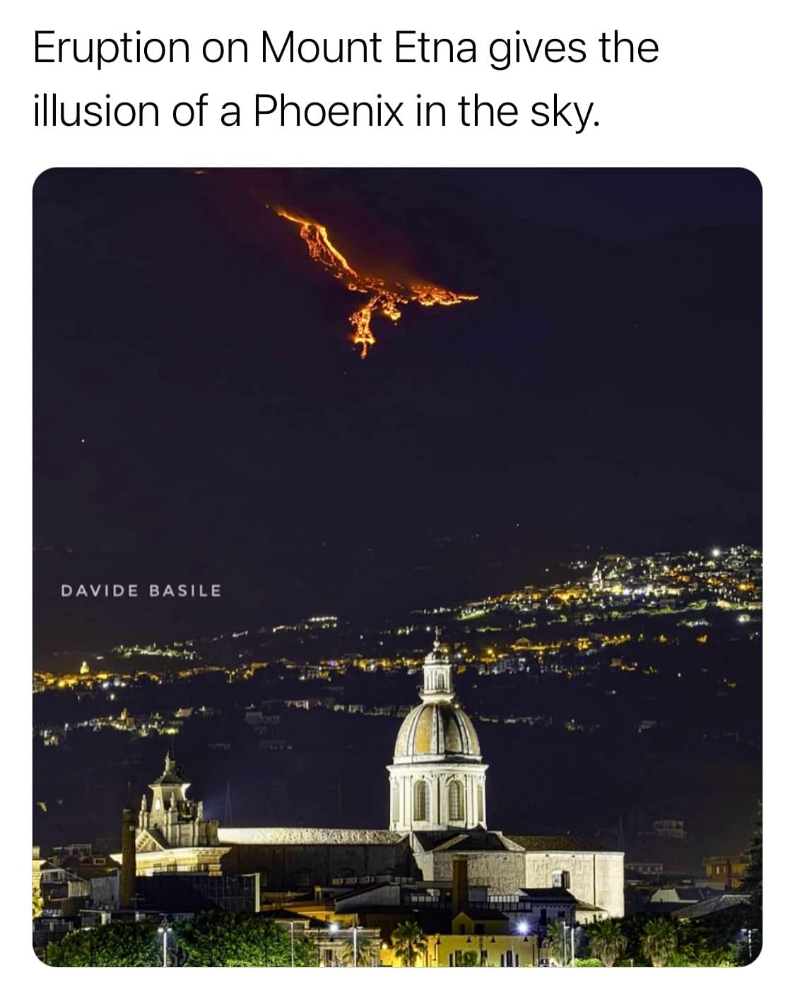 Phoenix Eruption Photo Captured At Mount Etna