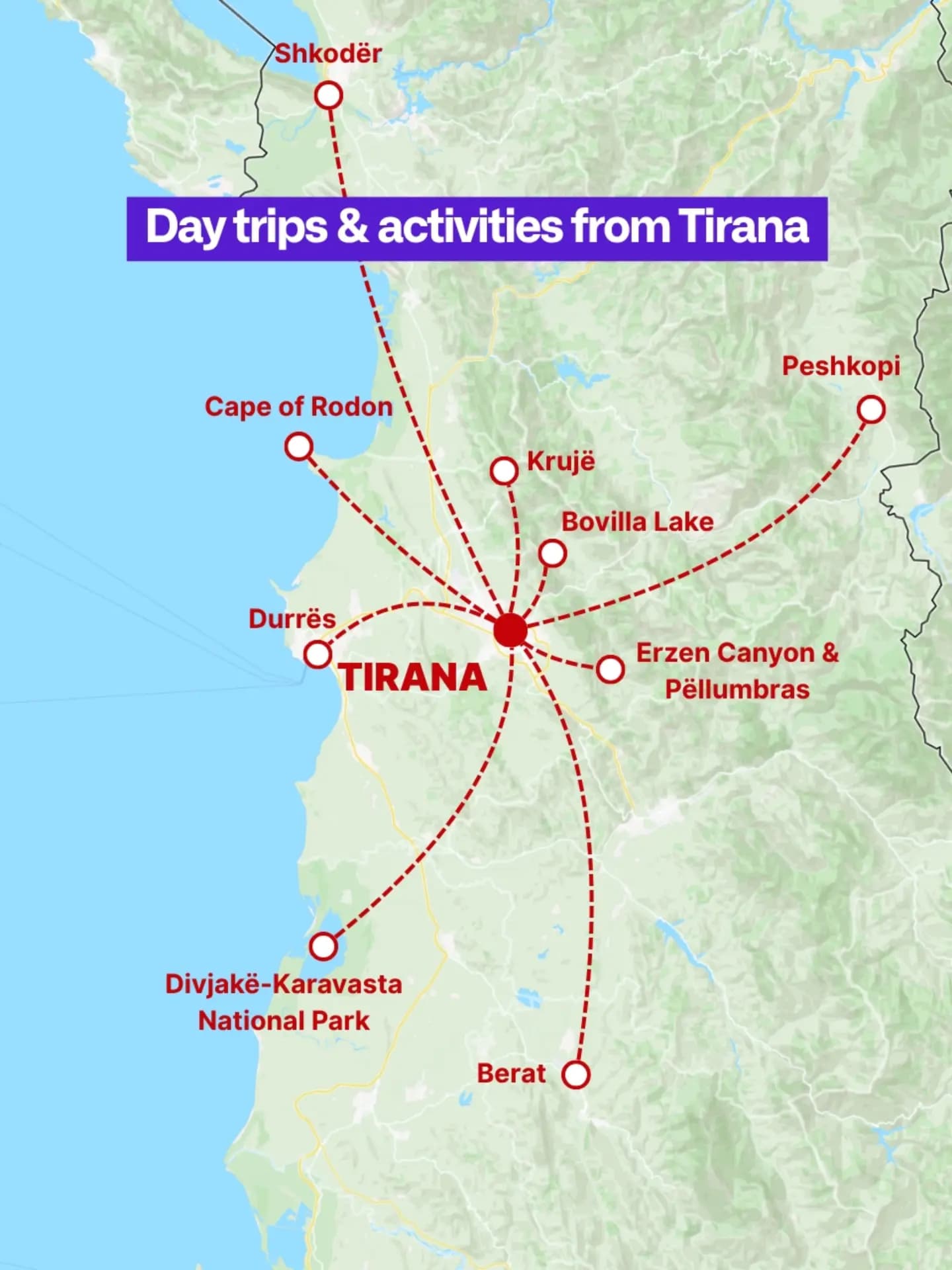 Albania Day Trips From Tirana For Outdoor Adventures