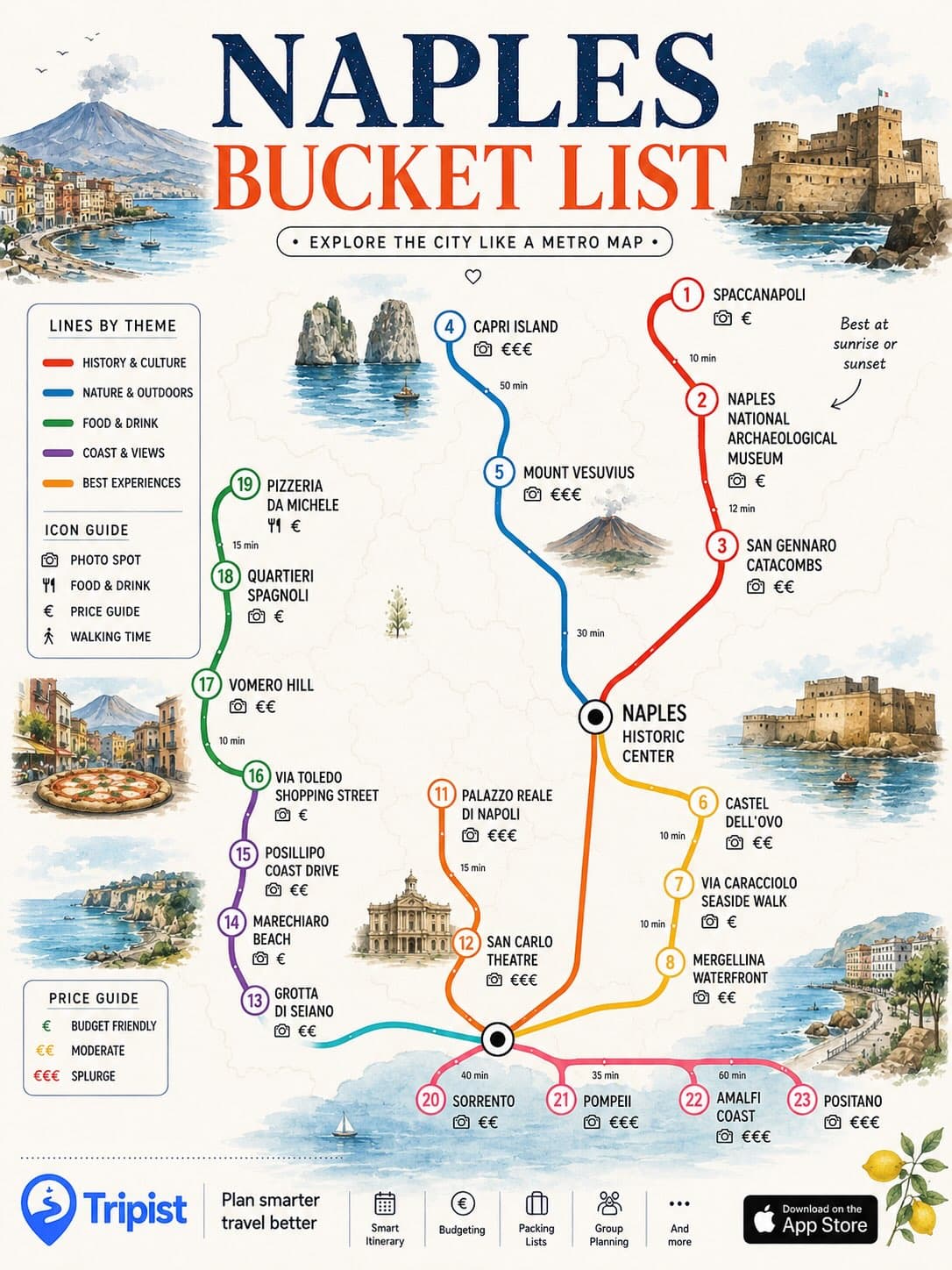 Rome and Naples' Top Attractions