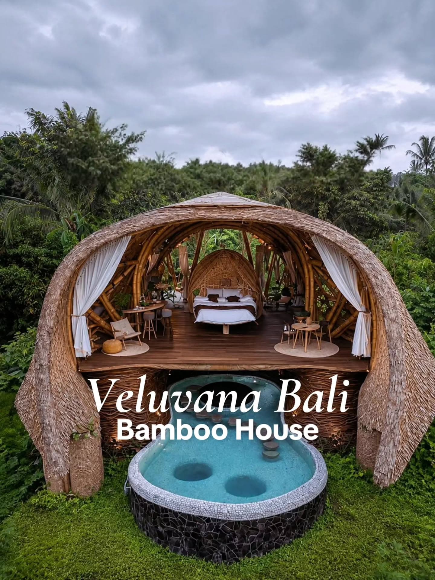 Bali's Mount Agung Views At Bamboo House