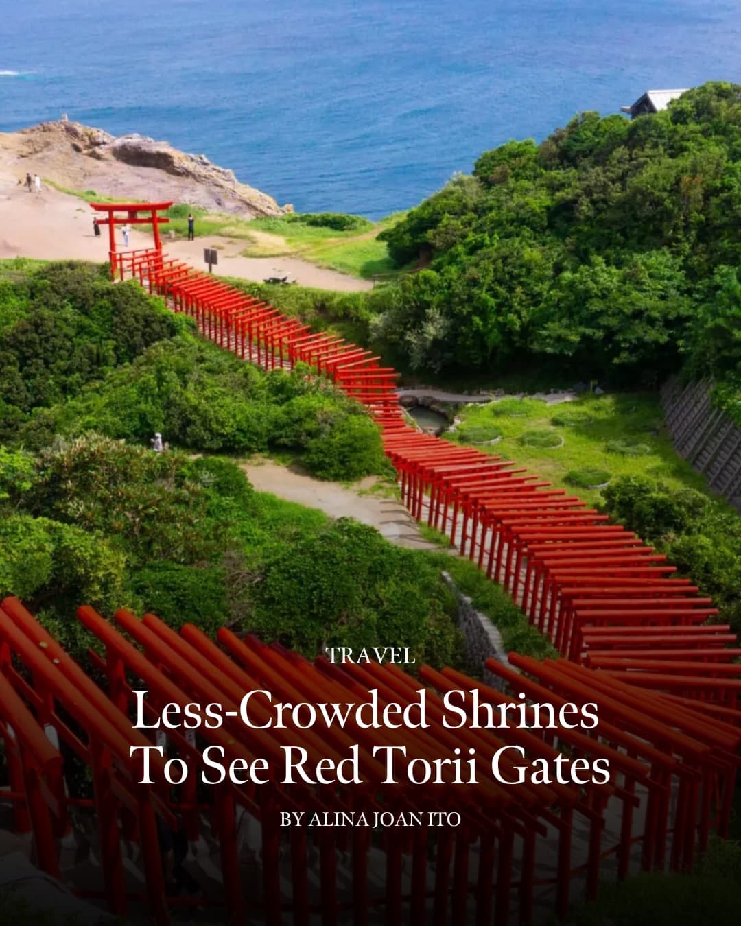 Five Japanese Shrines With Vermilion Torii Gates