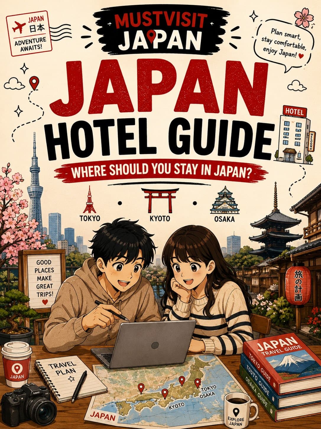 Top Landmarks in Tokyo, Kyoto, and Osaka