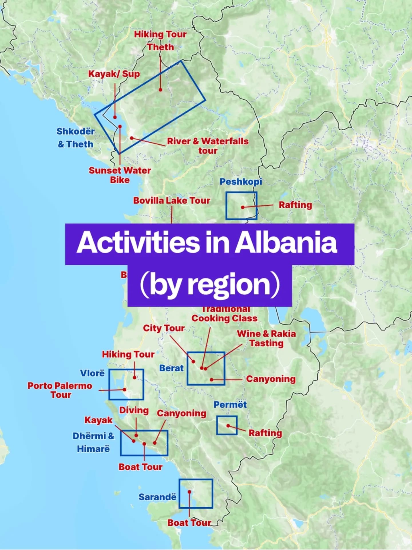 Albanian Nature and Activity Destinations