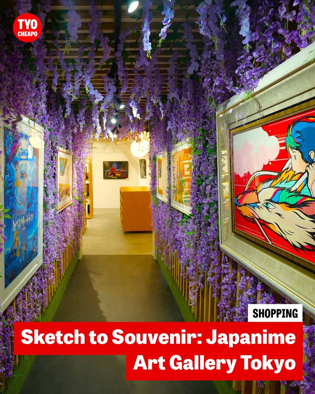 Anime Art Gallery on Takeshita Street