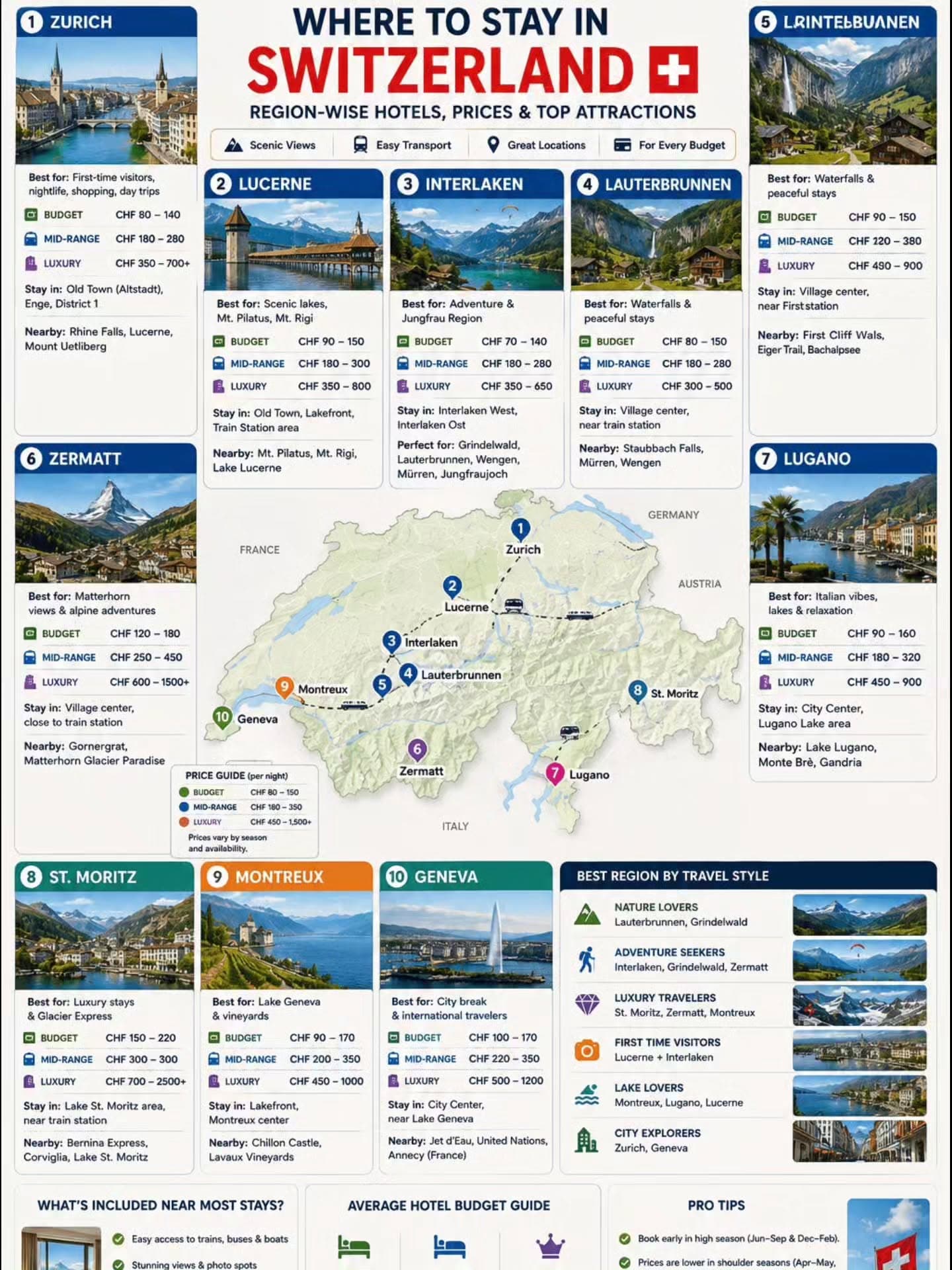 Swiss Destinations For Every Traveler