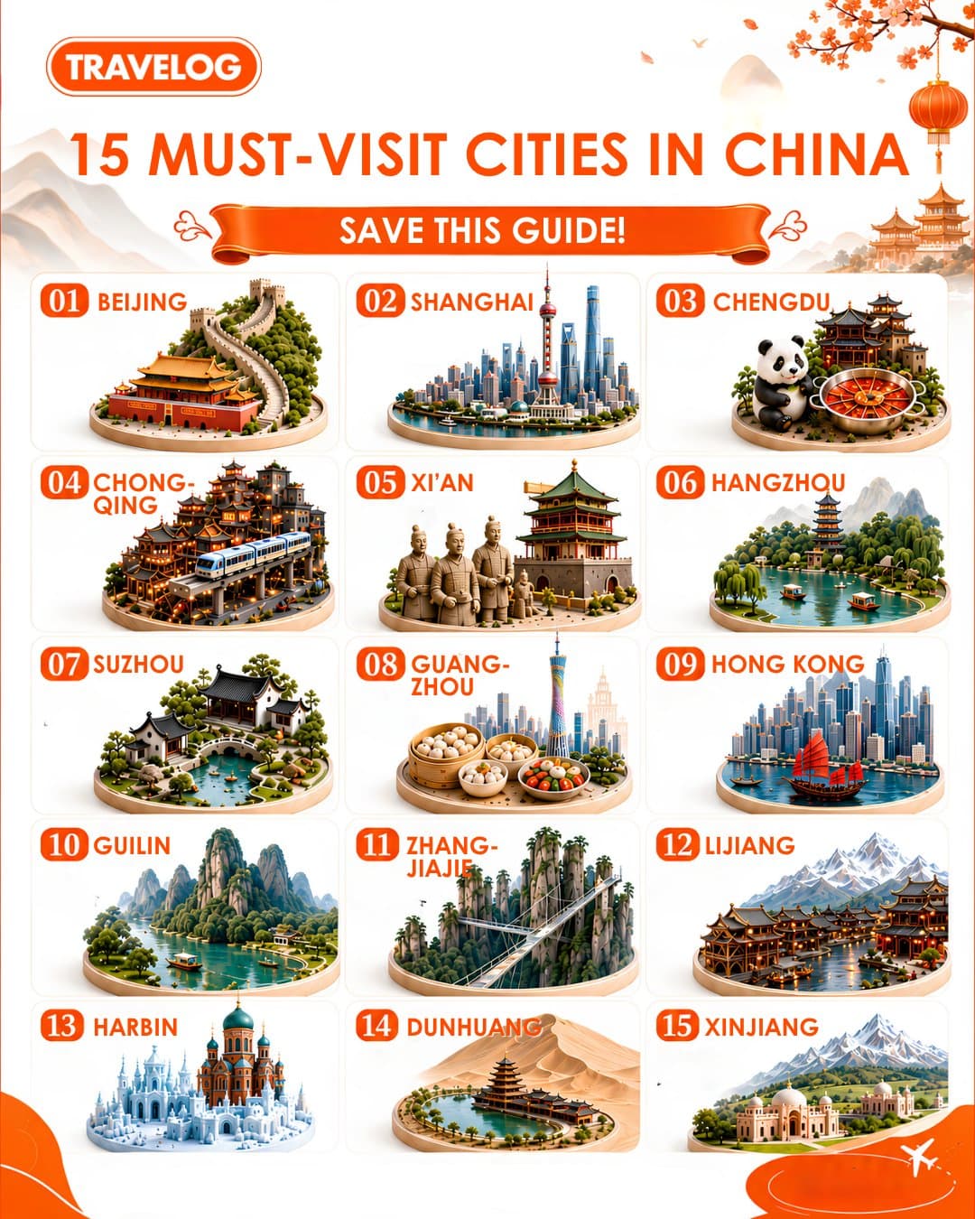 Fifteen Chinese Cities Offer Diverse Travel Experiences