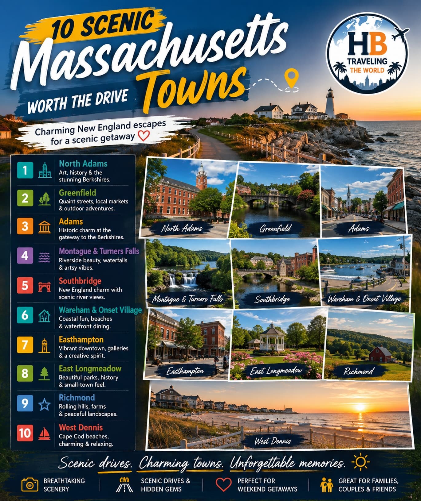 Ten Massachusetts Towns For Weekend Getaways