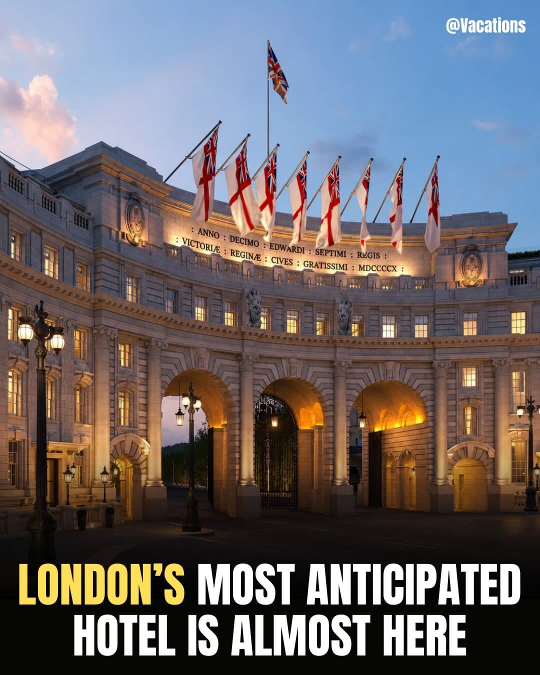 Luxury Hotel Opens in London Landmark Admiralty Arch