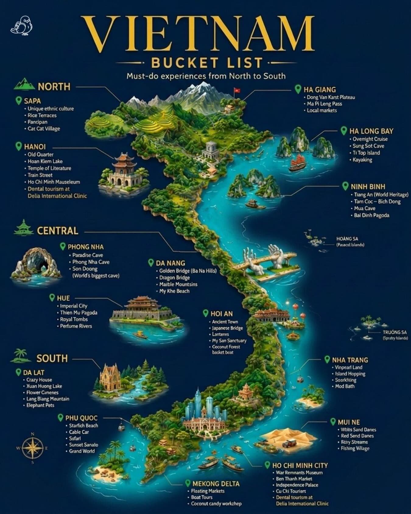 62 Attractions in Vietnam