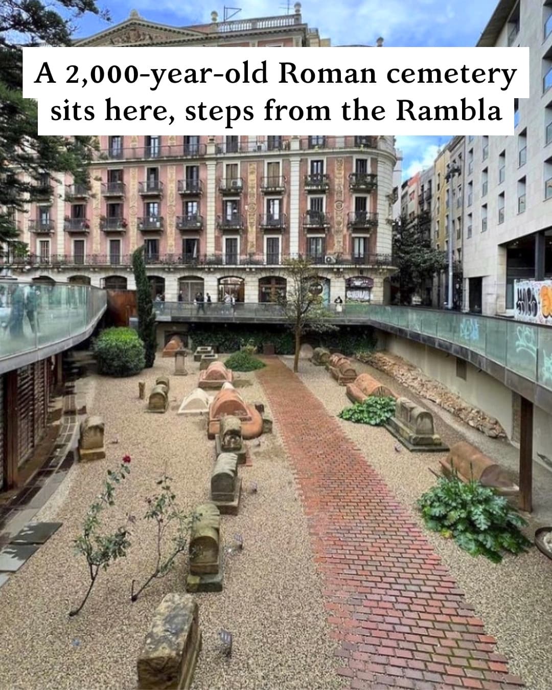 Gothic Quarter Roman Cemetery Near La Rambla