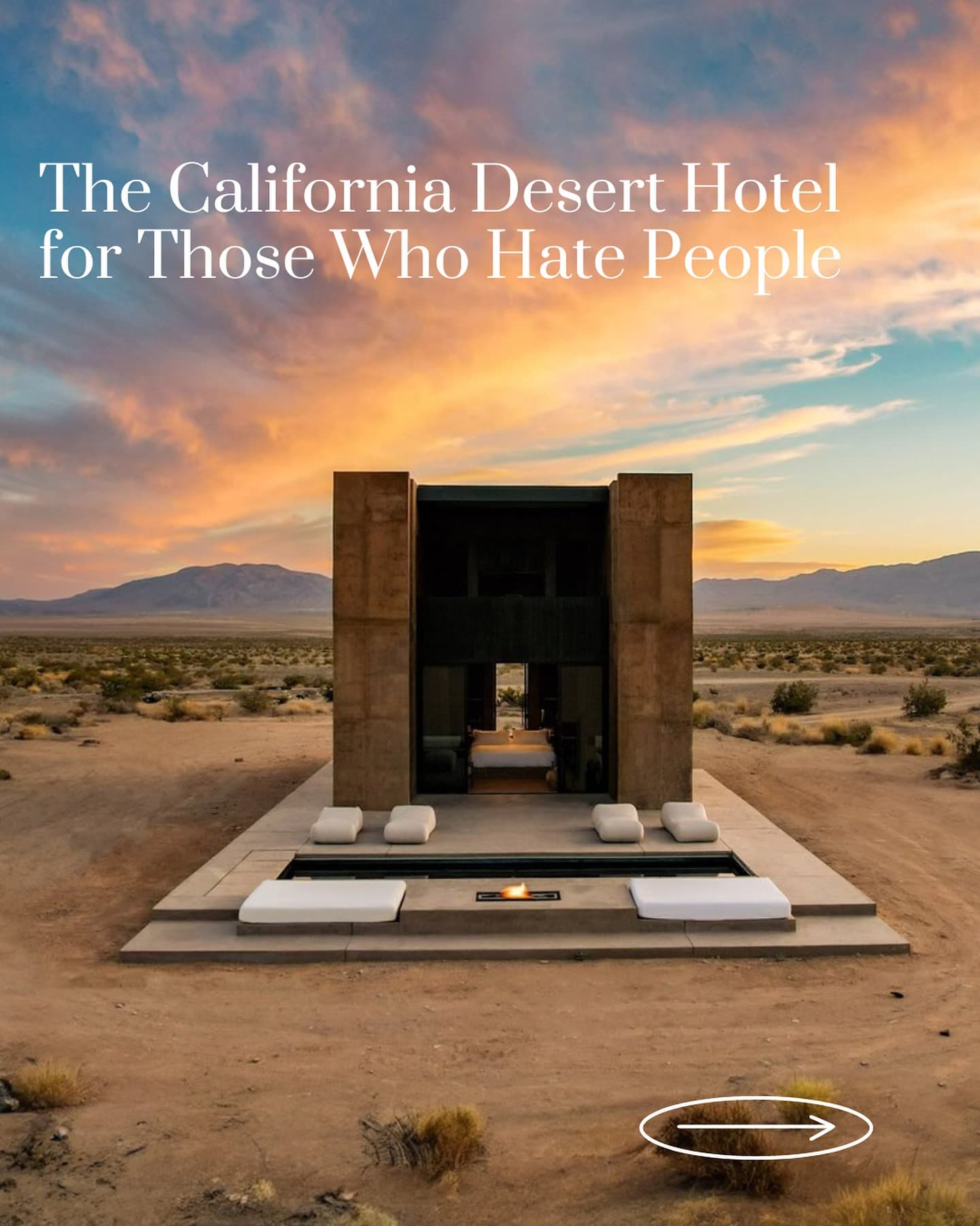 Desert Oases With Brutalist Architecture