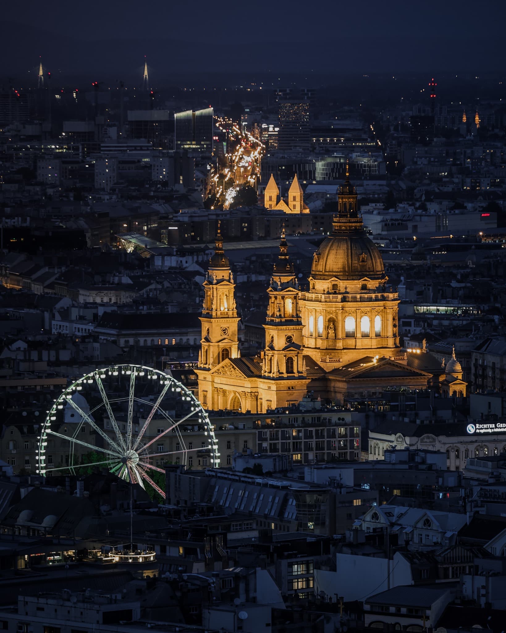 Budapest's Night Panorama Views
